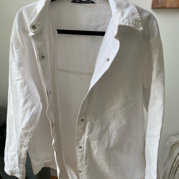 Zara White Denim Jacket - Picture 3 of 3